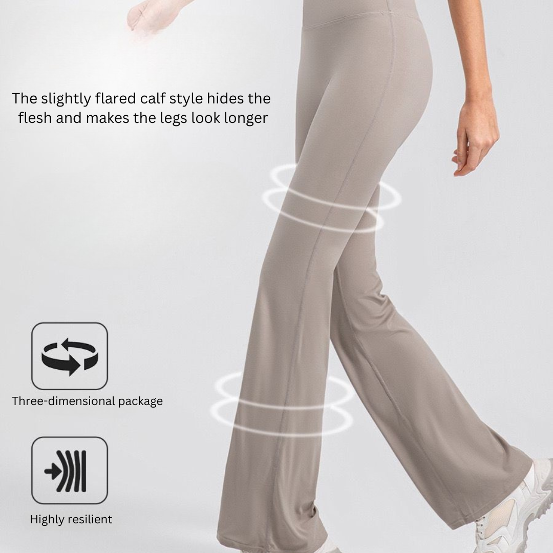 Breathable High-Waist flex flare Yoga Pants