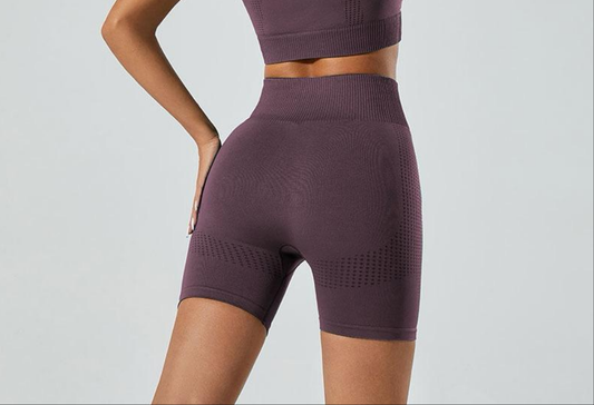 Serene Seamless High Waist Shorts for Women- Activewear for Outdoor Fitness and Gym