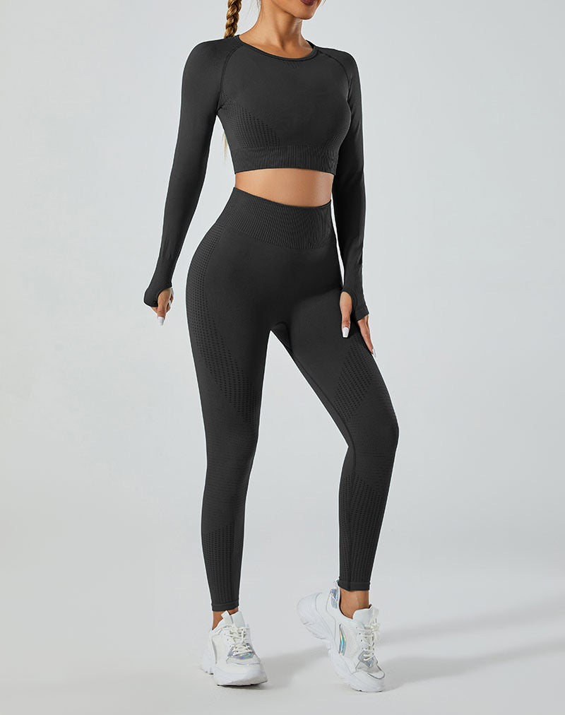 Seamless Strappy Support Yoga Set