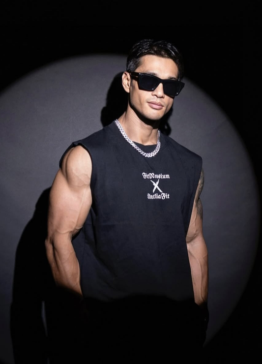 Oversized Tank Top- ANTLIAFIT X FITNESSIUM for Men- Outdoor Wear for Fashion, Gym and Fitness