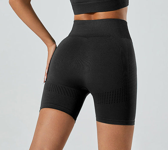Serene Seamless High Waist Shorts for Women- Activewear for Outdoor Fitness and Gym